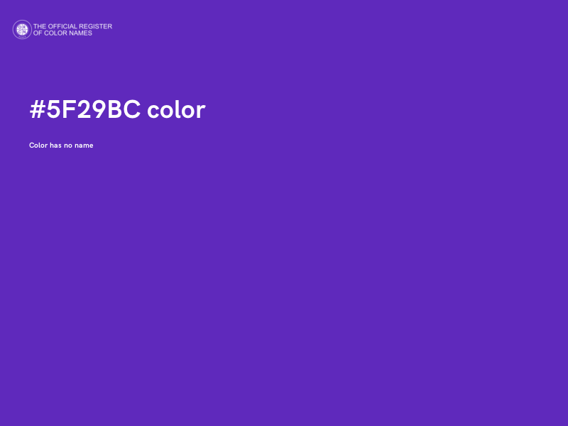 #5F29BC color image