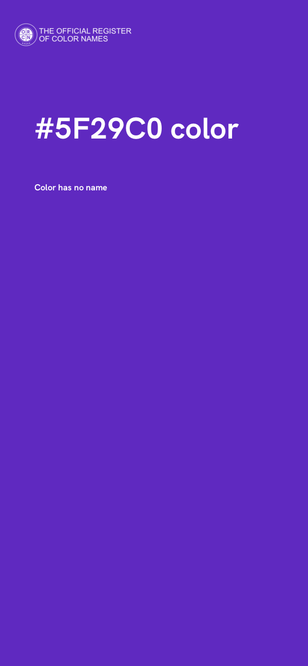 #5F29C0 color image