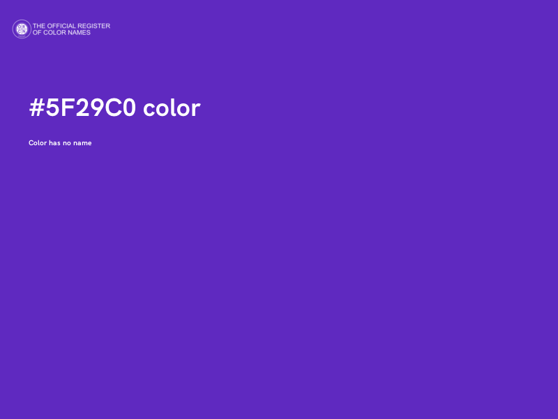 #5F29C0 color image