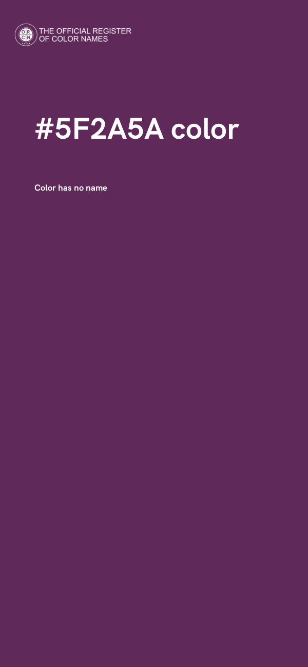 #5F2A5A color image