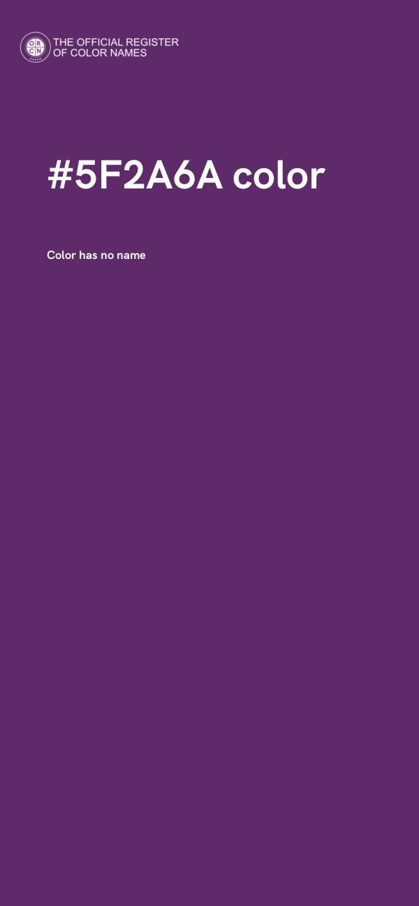 #5F2A6A color image