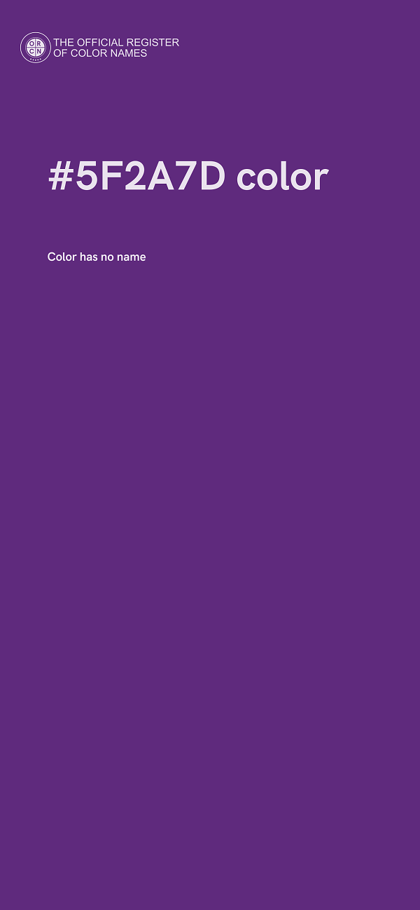 #5F2A7D color image