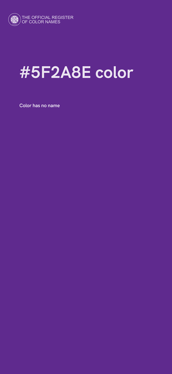 #5F2A8E color image