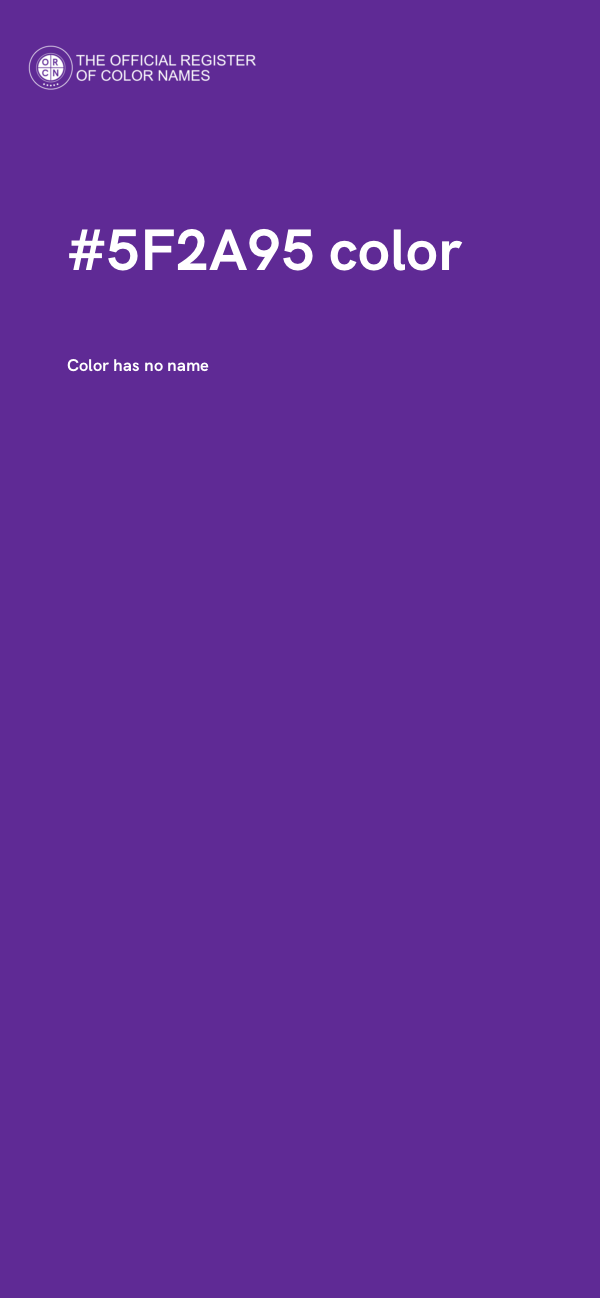 #5F2A95 color image