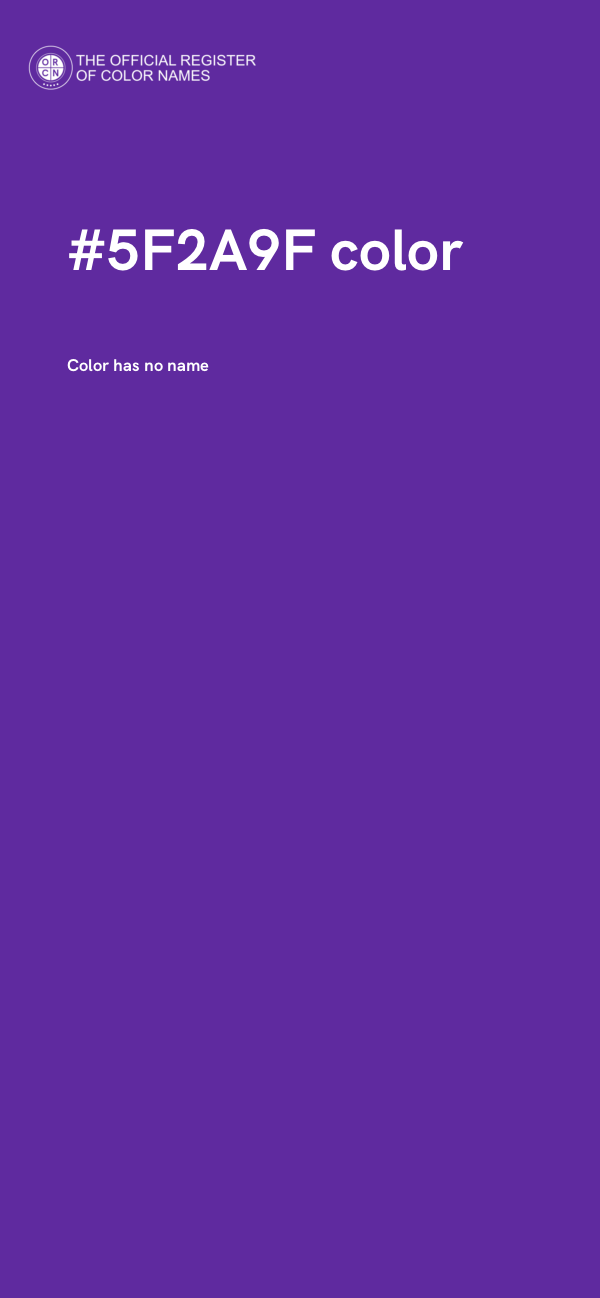 #5F2A9F color image