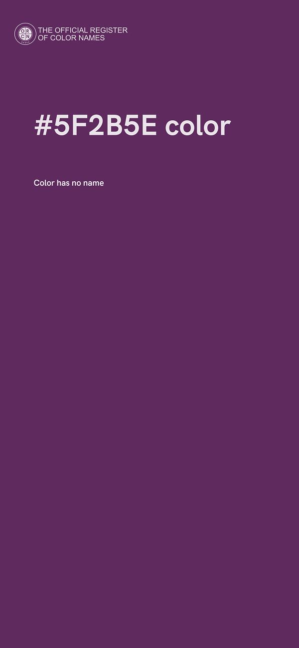 #5F2B5E color image