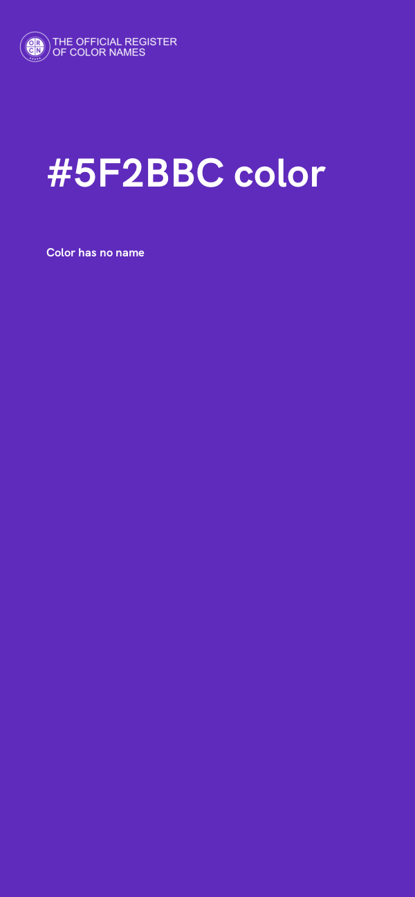 #5F2BBC color image