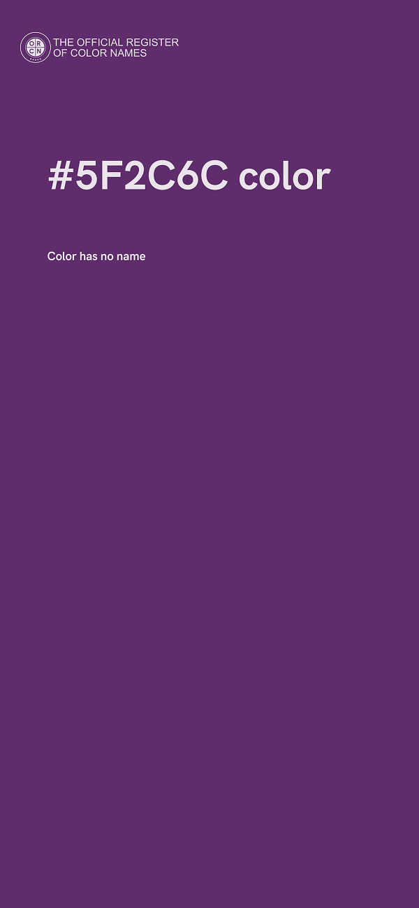 #5F2C6C color image
