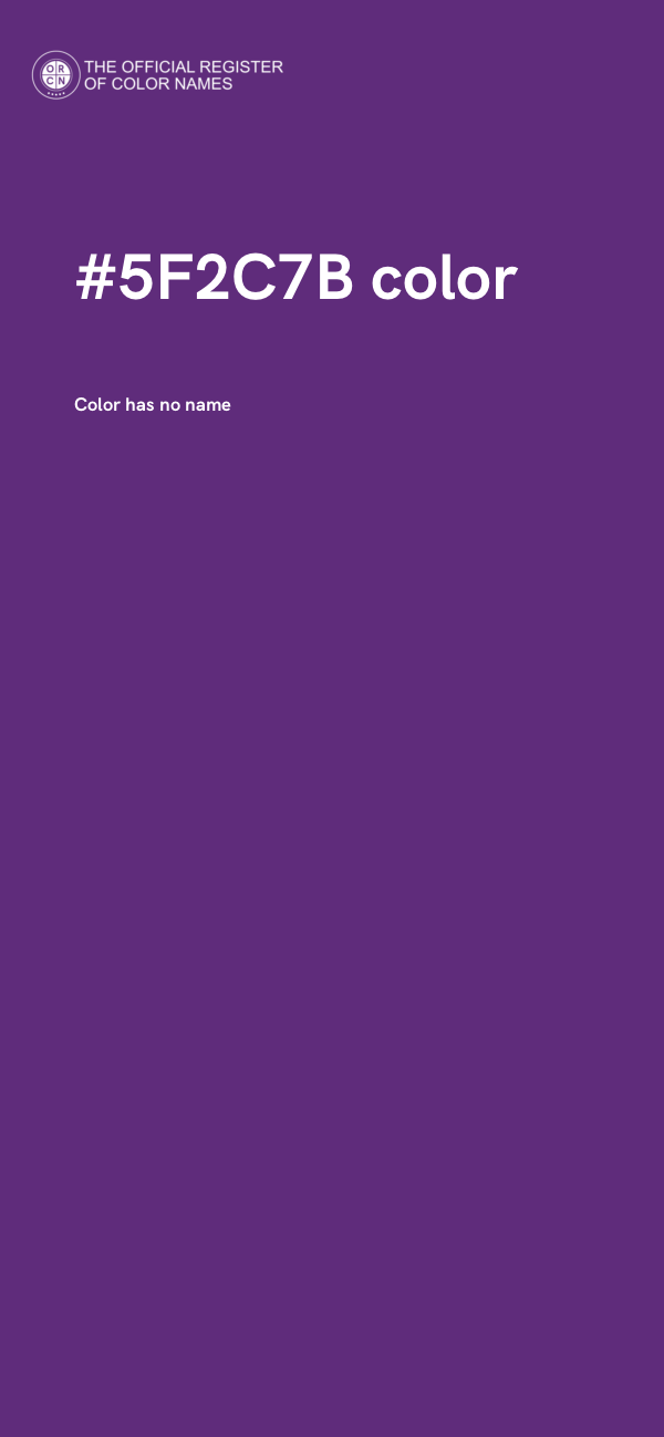#5F2C7B color image