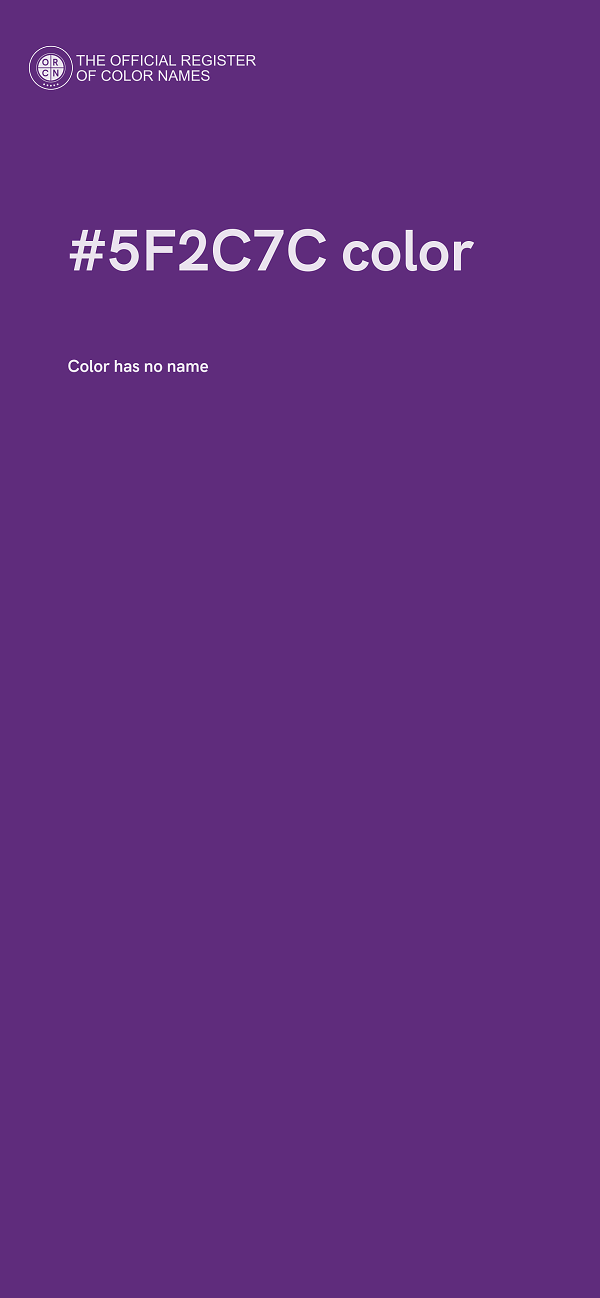 #5F2C7C color image