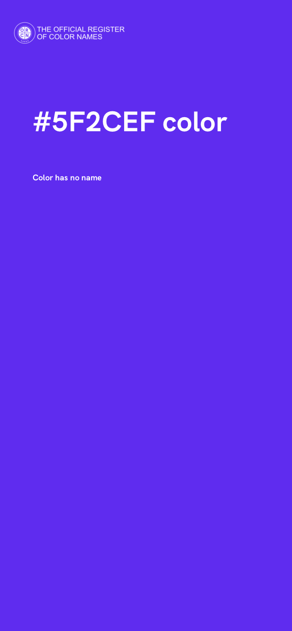 #5F2CEF color image