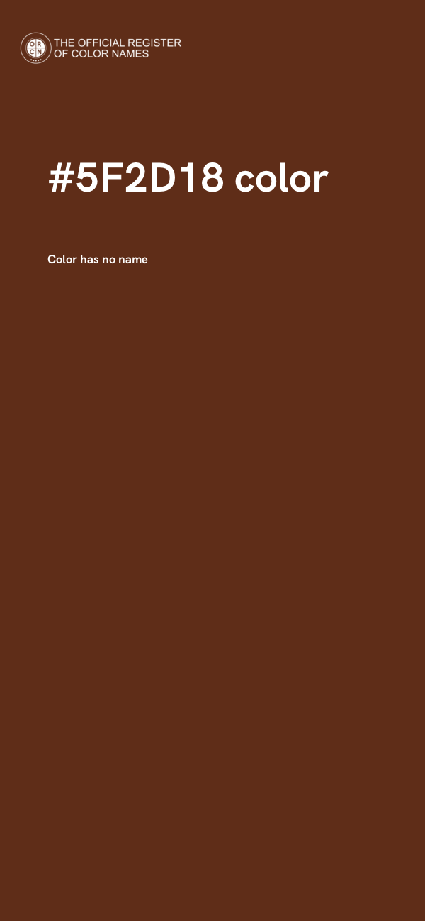 #5F2D18 color image