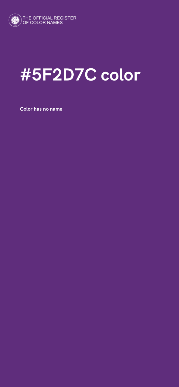 #5F2D7C color image
