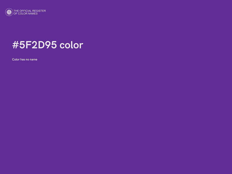 #5F2D95 color image