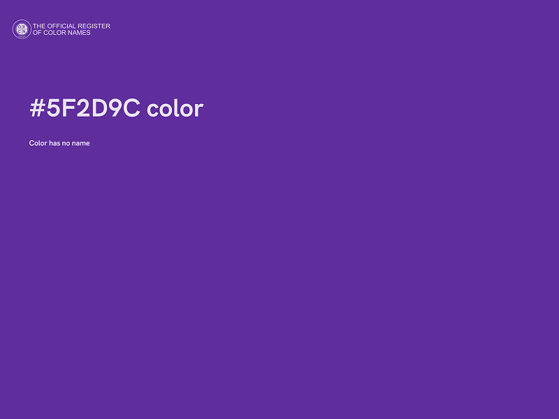 #5F2D9C color image