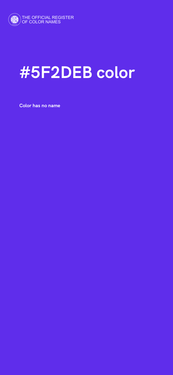 #5F2DEB color image
