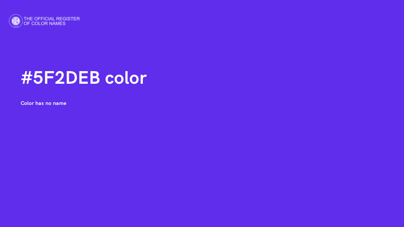 #5F2DEB color image