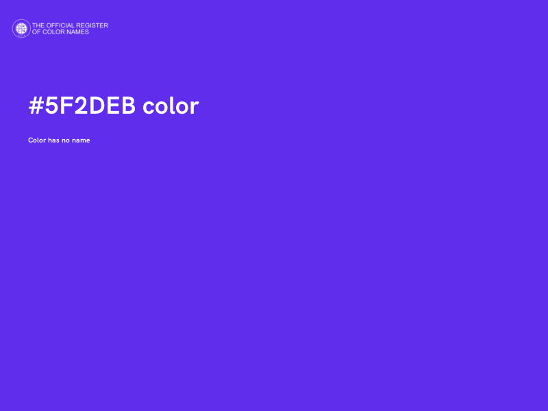 #5F2DEB color image