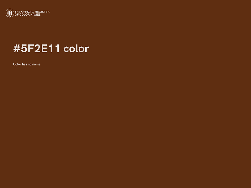 #5F2E11 color image
