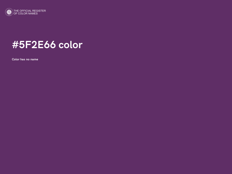#5F2E66 color image