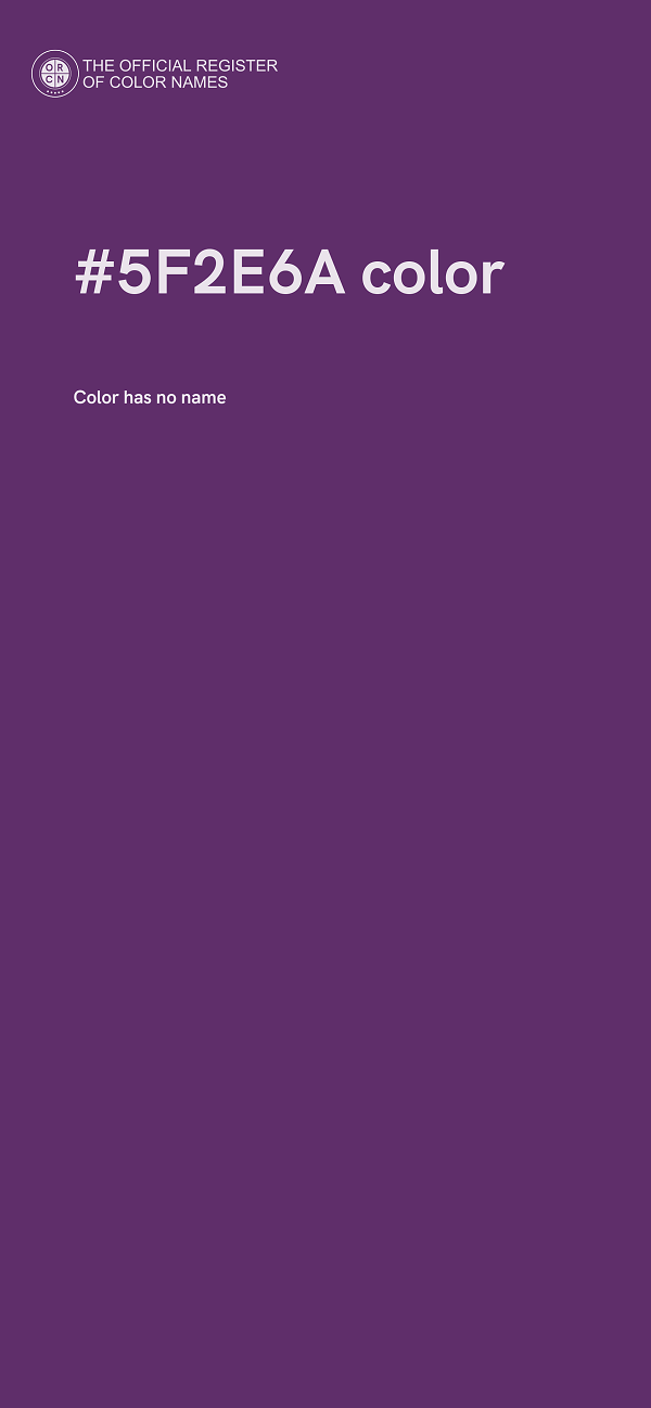#5F2E6A color image