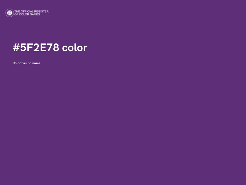 #5F2E78 color image