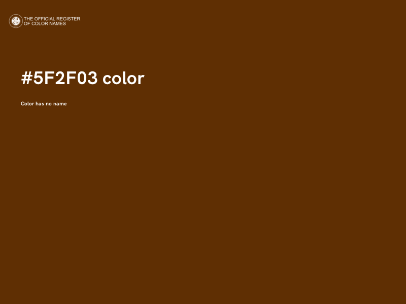 #5F2F03 color image