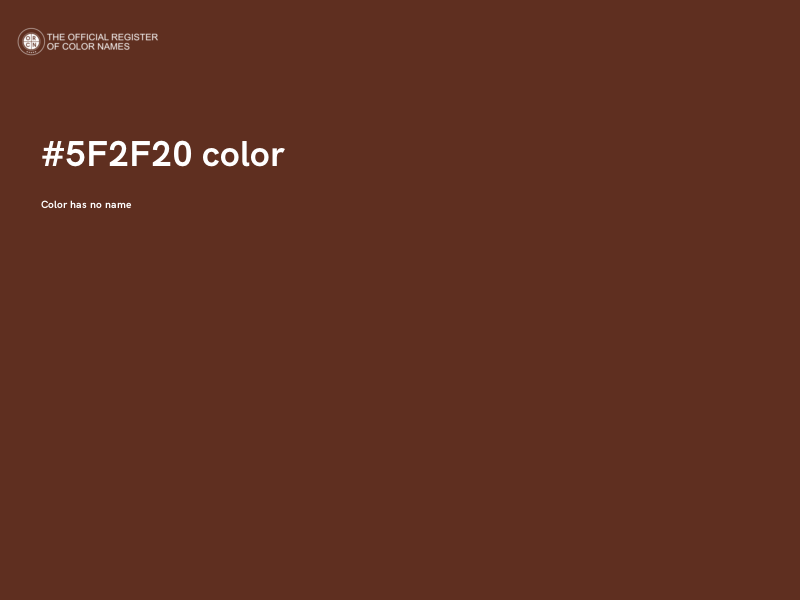 #5F2F20 color image
