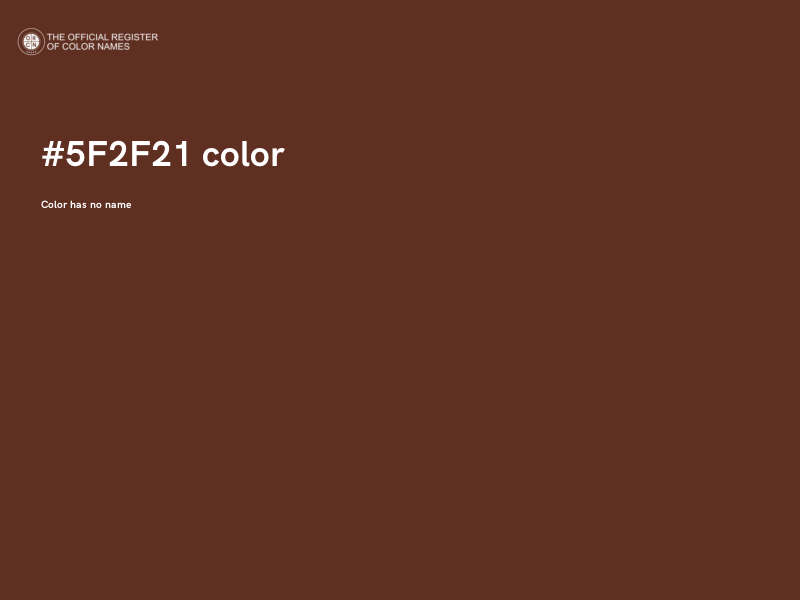 #5F2F21 color image