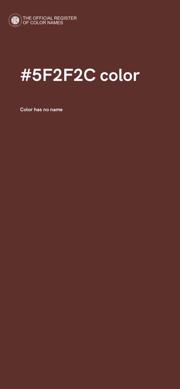 #5F2F2C color image