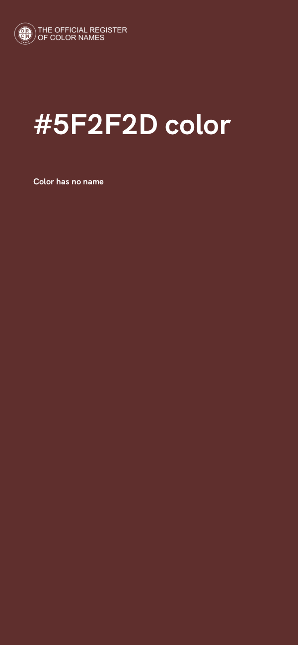 #5F2F2D color image