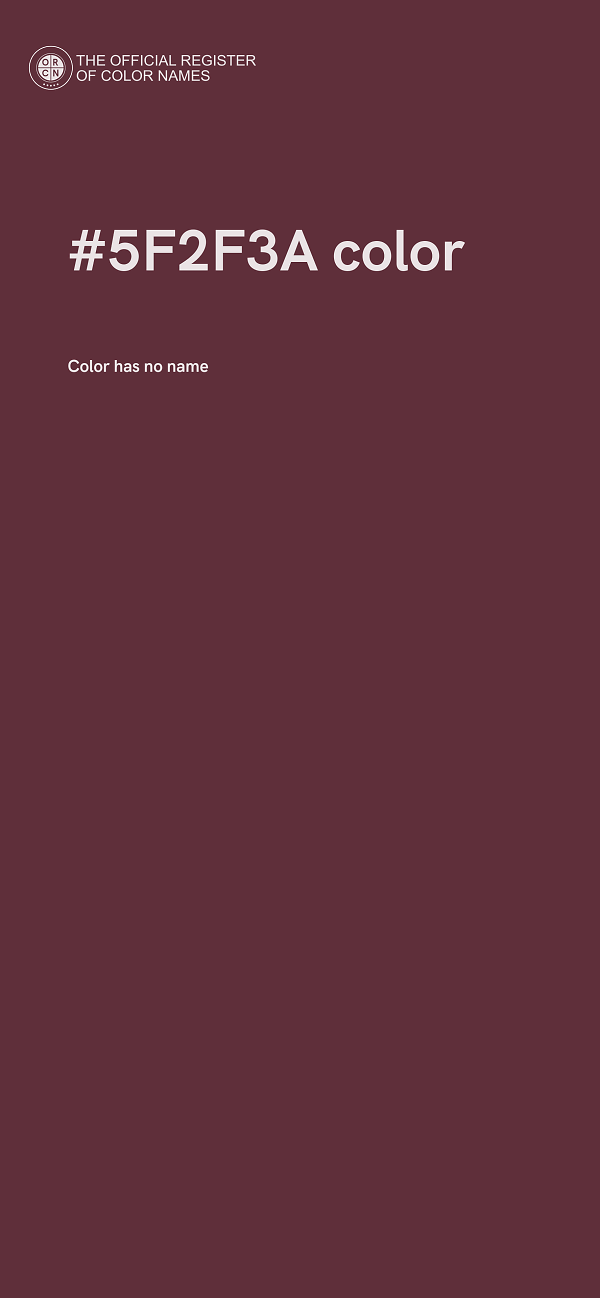 #5F2F3A color image