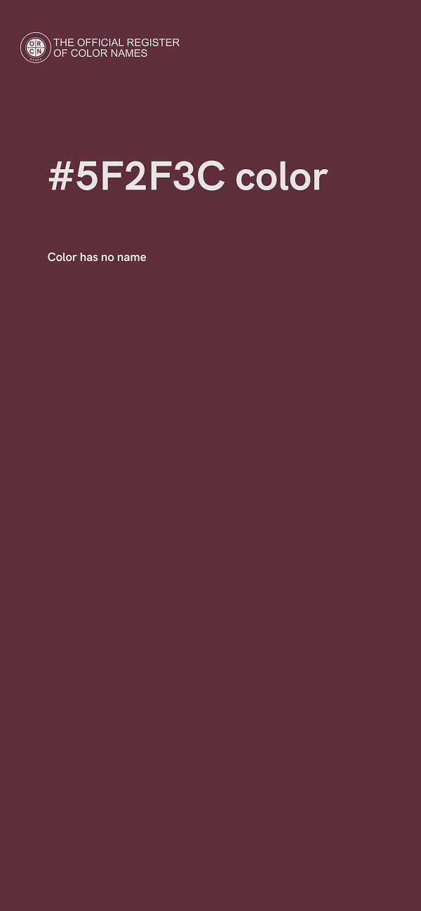 #5F2F3C color image