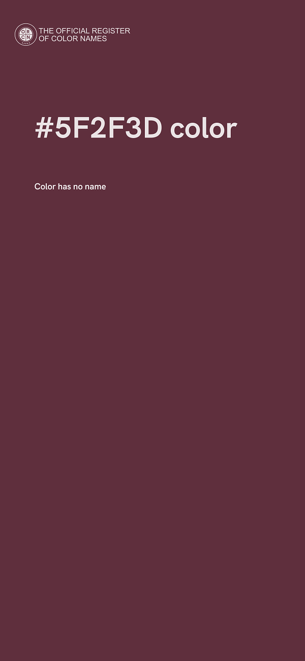 #5F2F3D color image