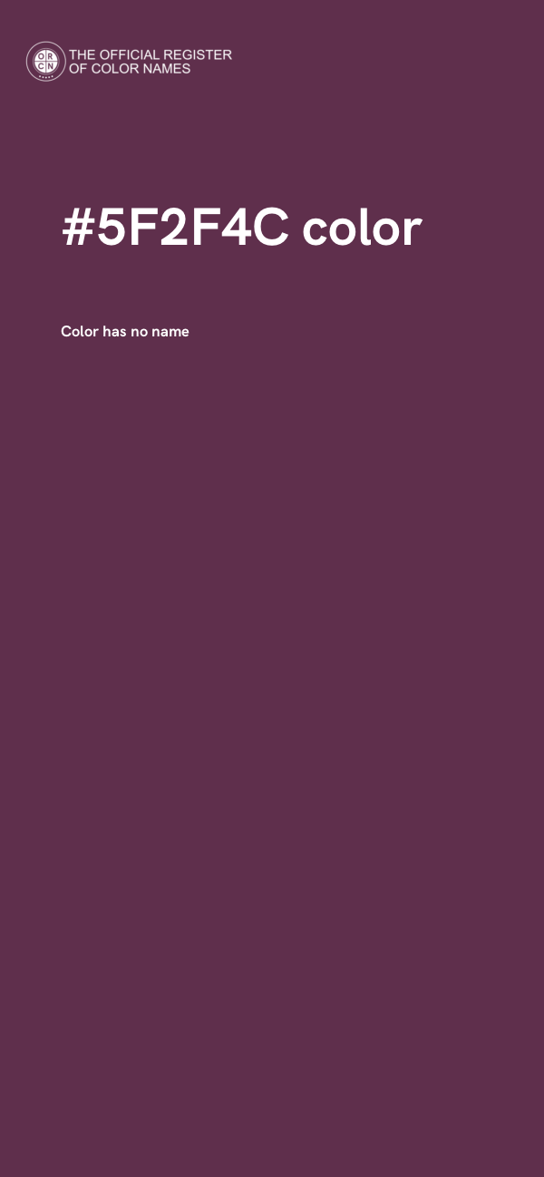 #5F2F4C color image