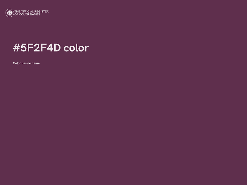 #5F2F4D color image