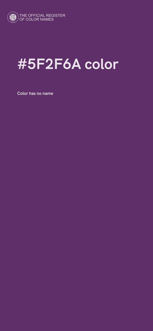 #5F2F6A color image