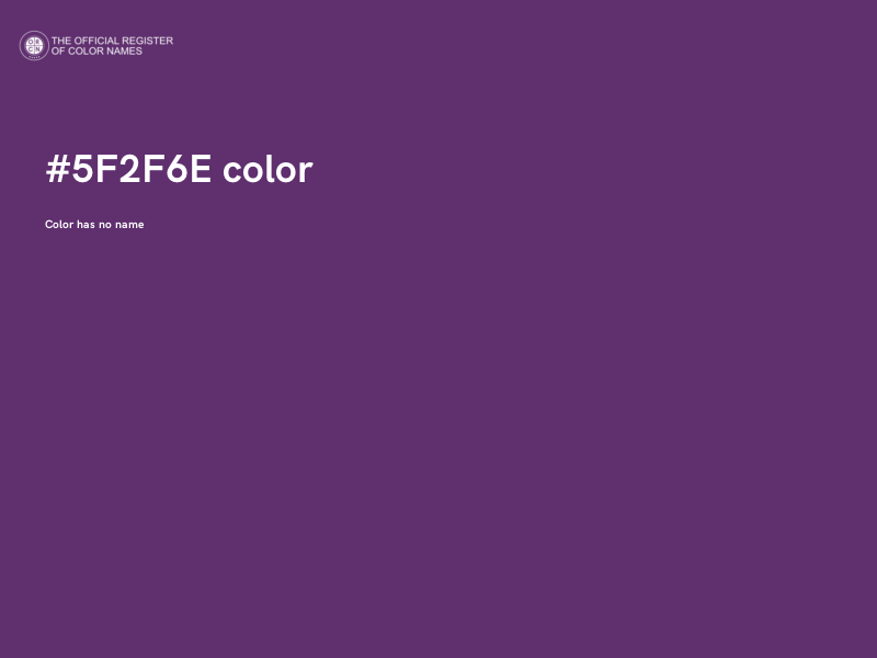#5F2F6E color image