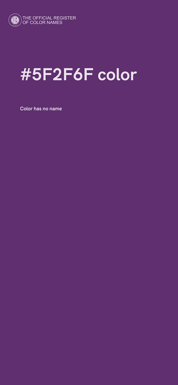 #5F2F6F color image