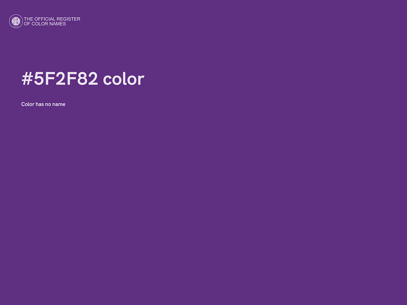 #5F2F82 color image
