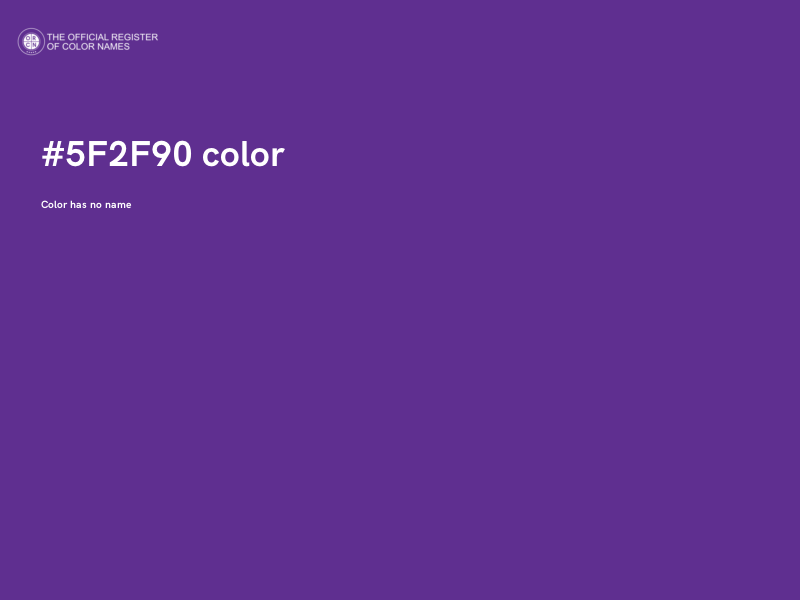 #5F2F90 color image