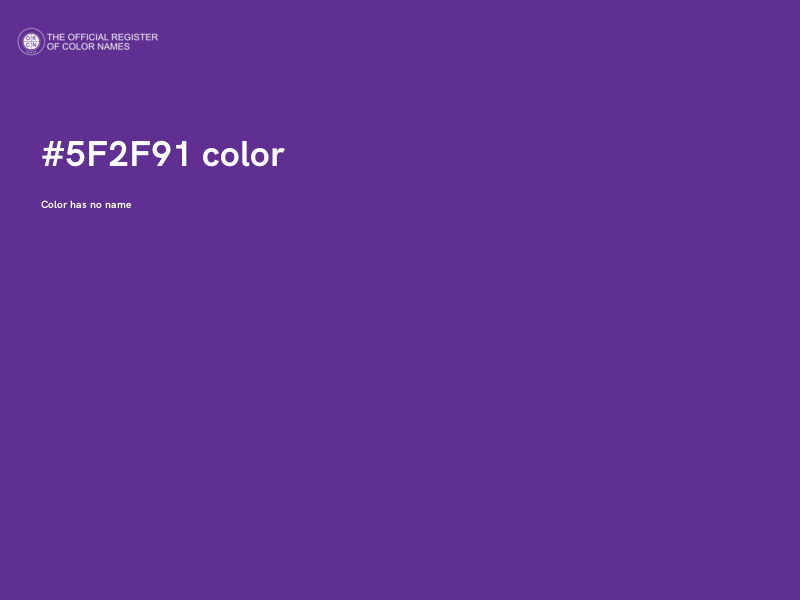 #5F2F91 color image
