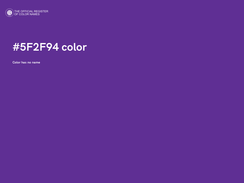 #5F2F94 color image