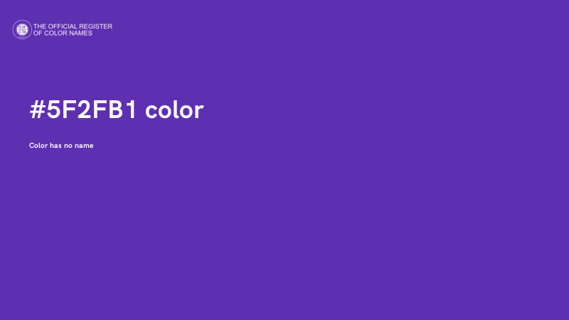 #5F2FB1 color image