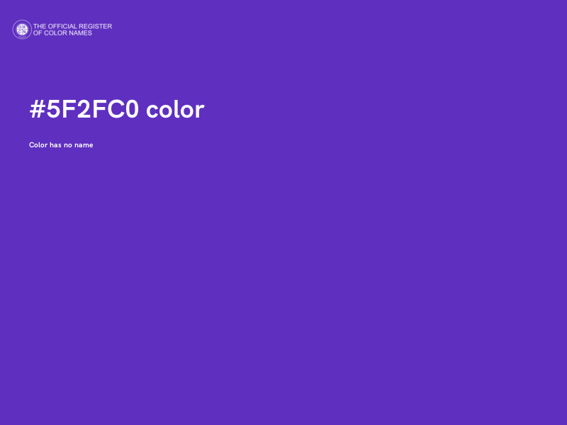 #5F2FC0 color image