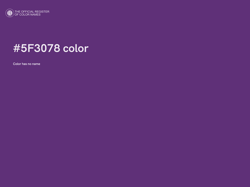 #5F3078 color image