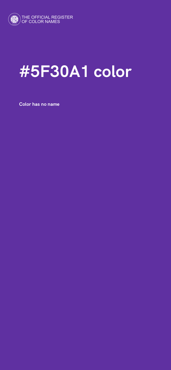 #5F30A1 color image