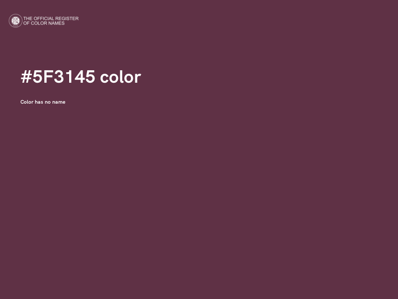 #5F3145 color image