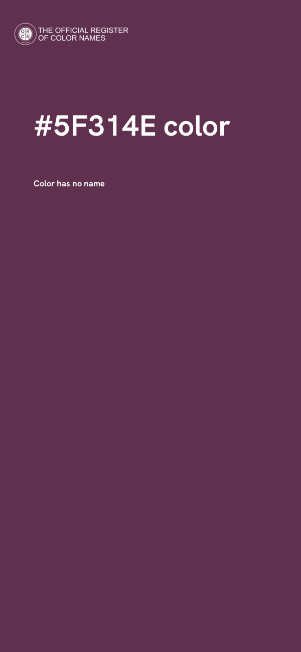 #5F314E color image