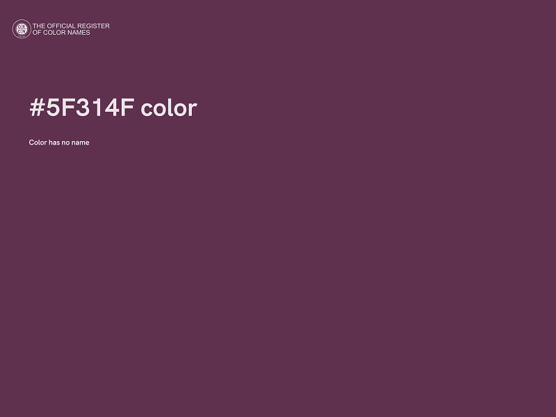#5F314F color image